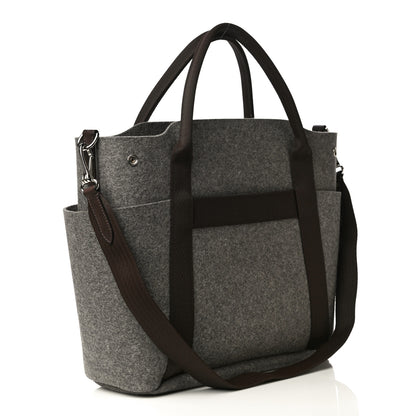 Hermes Felt Sac De Pansage Groom Bag Acier 3 of 15