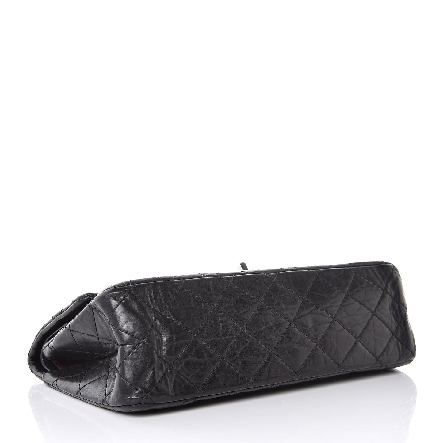 Aged Calfskin Quilted 2.55 Reissue 225 Flap Black