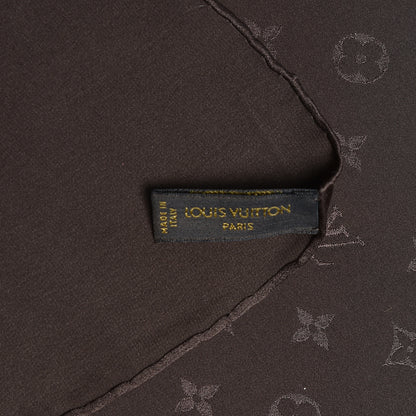 Louis Vuitton Silk Monogram Monaco Scarf Brown 4 of 4