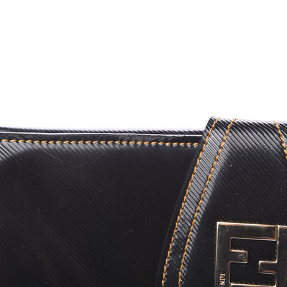 Fendi Coated Canvas Zucca Spalmati Continental Wallet Black Tobacco 8 of 9