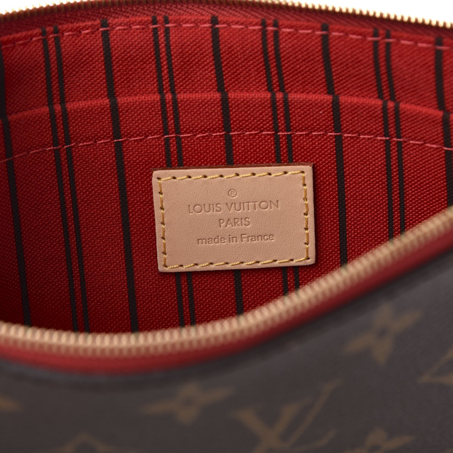 Louis Vuitton Monogram Neverfull MM GM Pochette Cherry 6 of 9