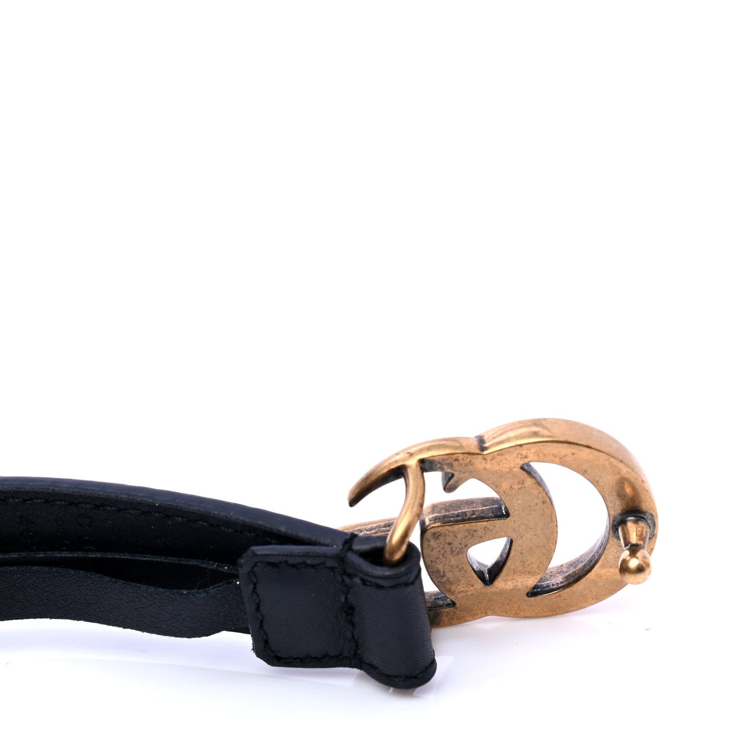 Gucci Calfskin Double G 20mm Belt 70 28 Black 4 of 6
