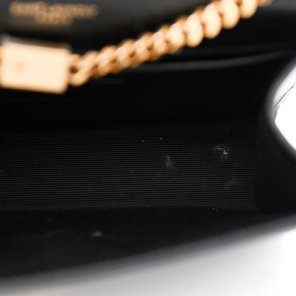 Saint Laurent Grain De Poudre Small Monogram Kate Satchel Black 7 of 10
