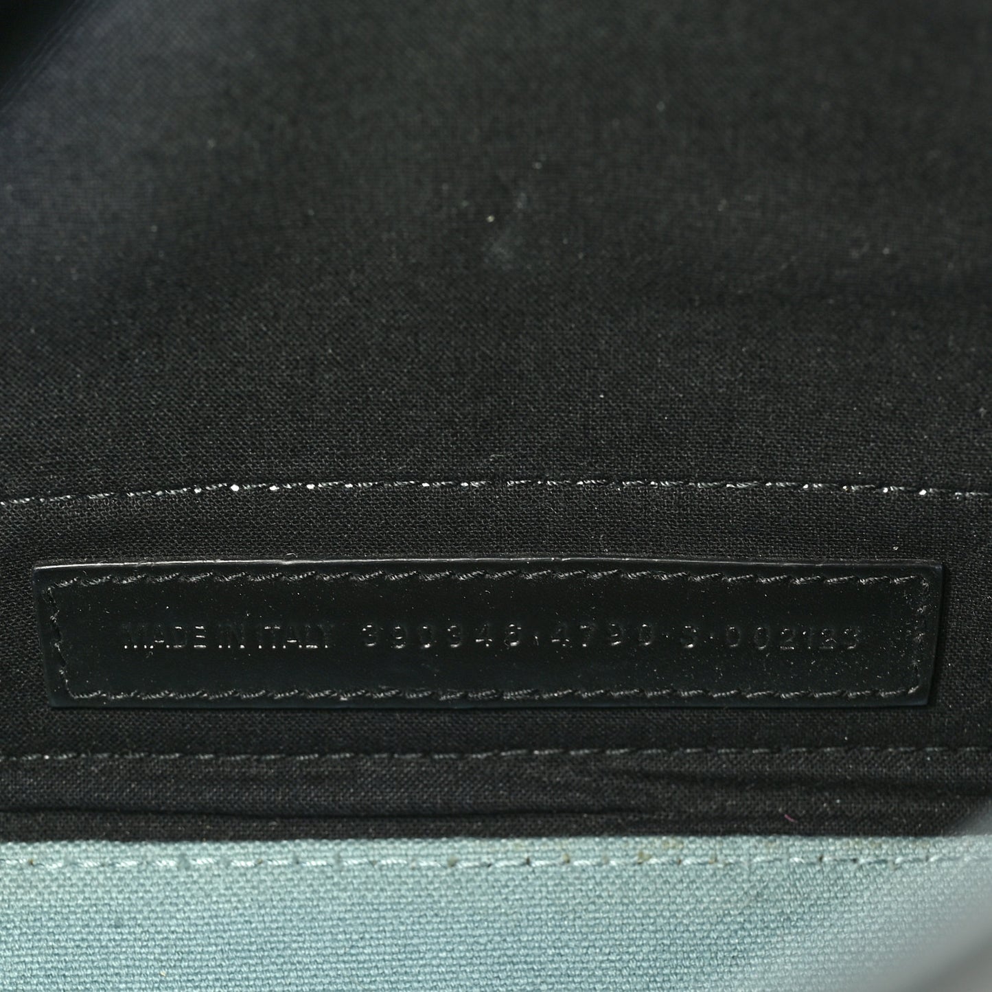 Cotton Canvas Satin Calfskin Navy Cabas XS Blue