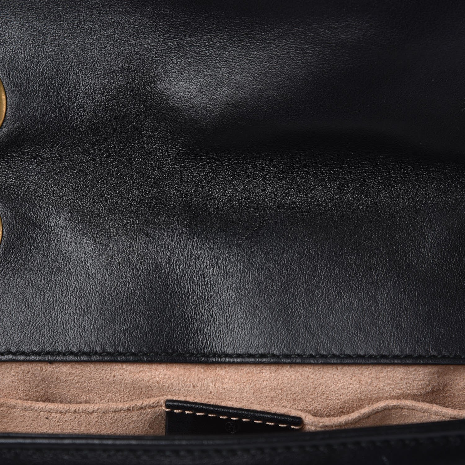 Gucci Calfskin Matelasse Mini GG Marmont Shoulder Bag Black 11 of 11