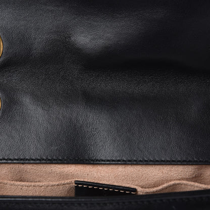 Gucci Calfskin Matelasse Mini GG Marmont Shoulder Bag Black 11 of 11