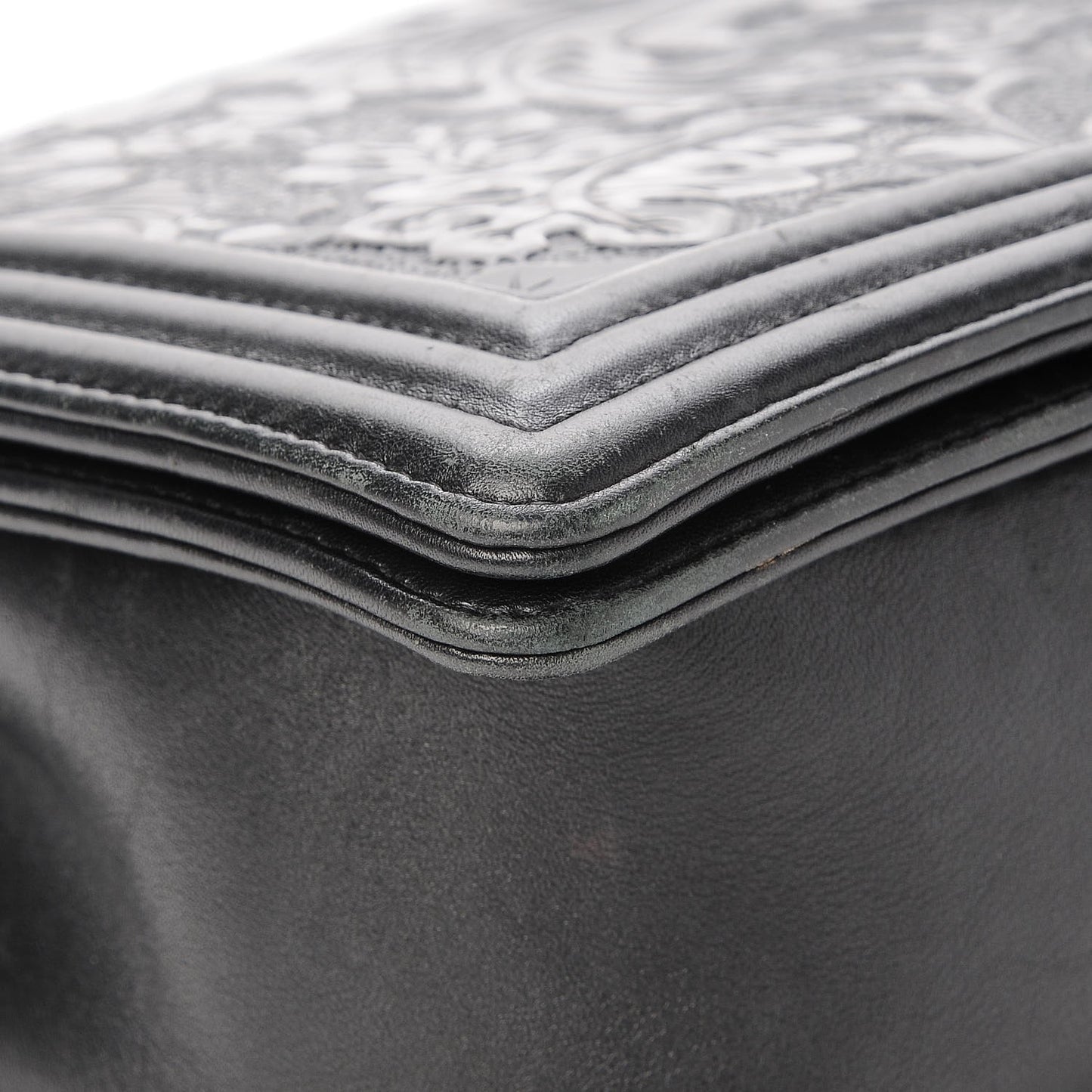 Calfskin Embossed New Medium Cordoba Boy Flap Black