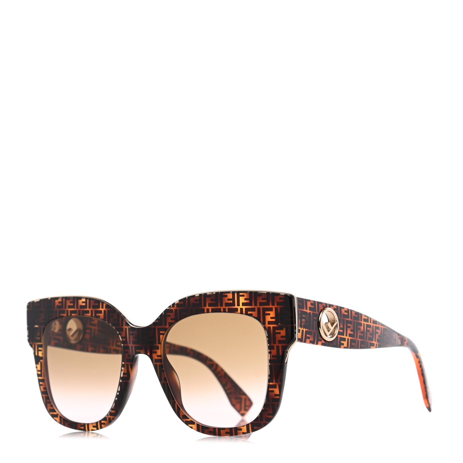Fendi Acetate F is Fendi FF Sunglasses 0359/S Tortoise Camouflage 1 of 6