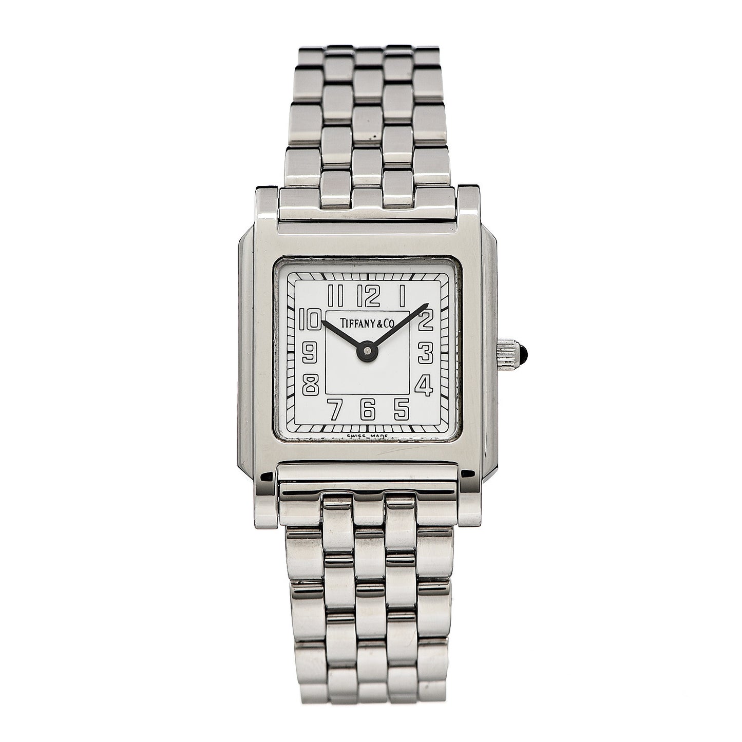 Stainless Steel 24mm Classic Square Quartz Watch