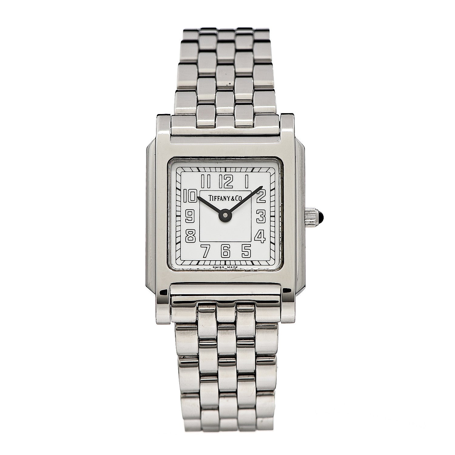 Tiffany Stainless Steel 24mm Classic Square Quartz Watch 1 of 6