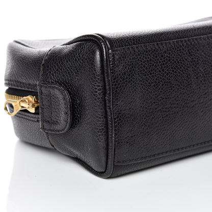 Chanel Caviar CC Large Cosmetic Case Black 5 of 13