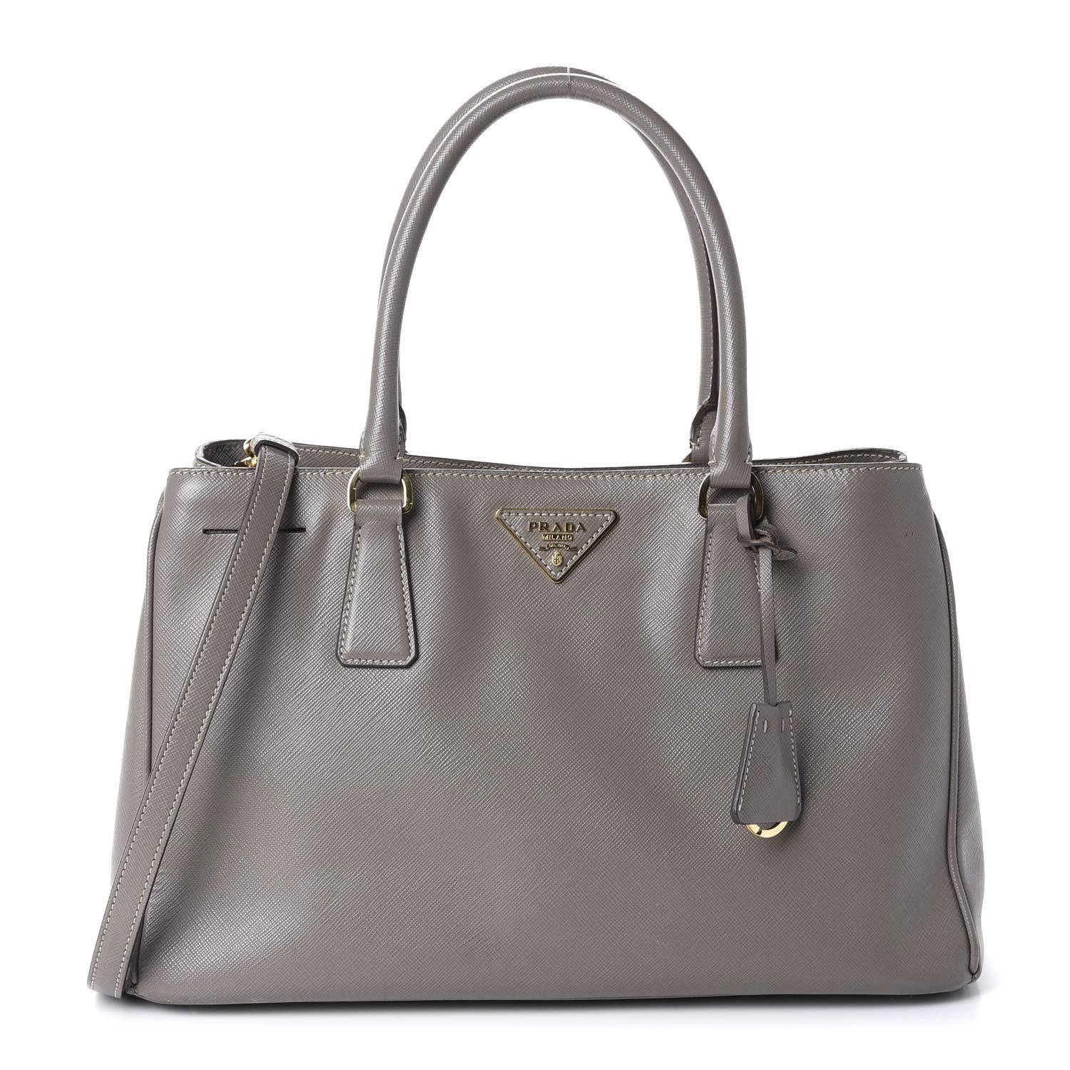 Prada Saffiano Lux Small Tote Argilla 1 of 13