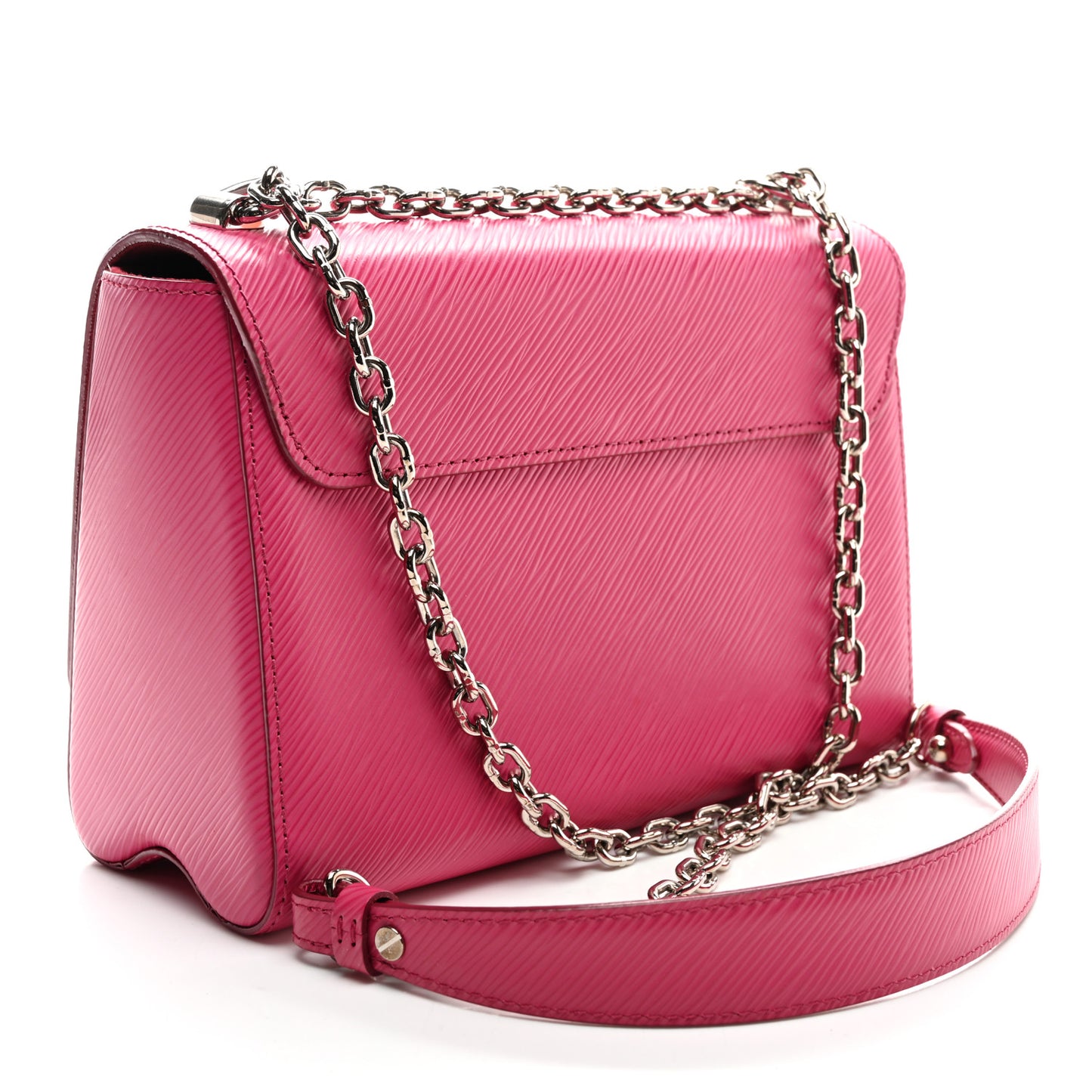 Epi Twist Shoulder Bag MM Hot Pink