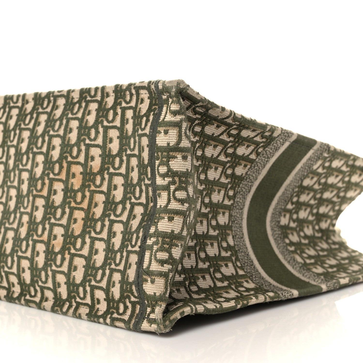 Christian Dior Oblique Large Book Tote Vert Multicolor 9 of 14