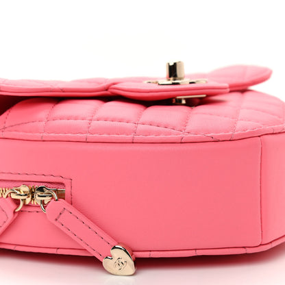 Chanel Lambskin Quilted CC In Love Heart Bag Pink 9 of 11