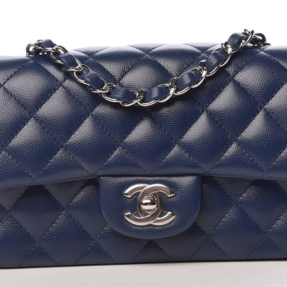 Chanel Caviar Quilted Mini Rectangular Flap Navy 8 of 13