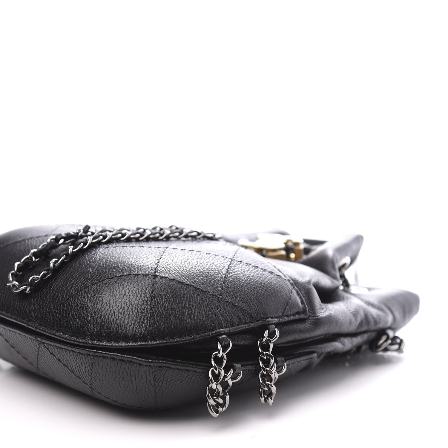 Chanel Calfskin Quilted Small Gabrielle Bucket Black 8 of 10