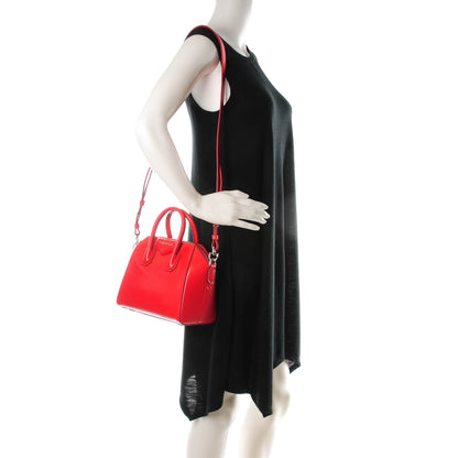 Givenchy Shiny Lord Calfskin Mini Antigona Medium Red 2 of 7