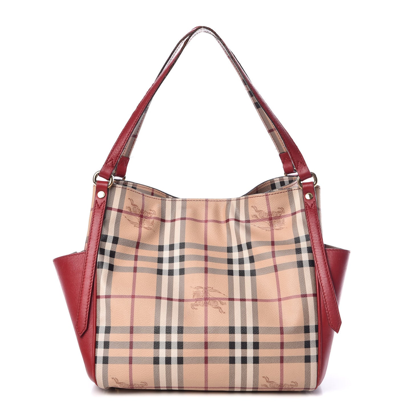Haymarket Check Small Canterbury Tote Military Red