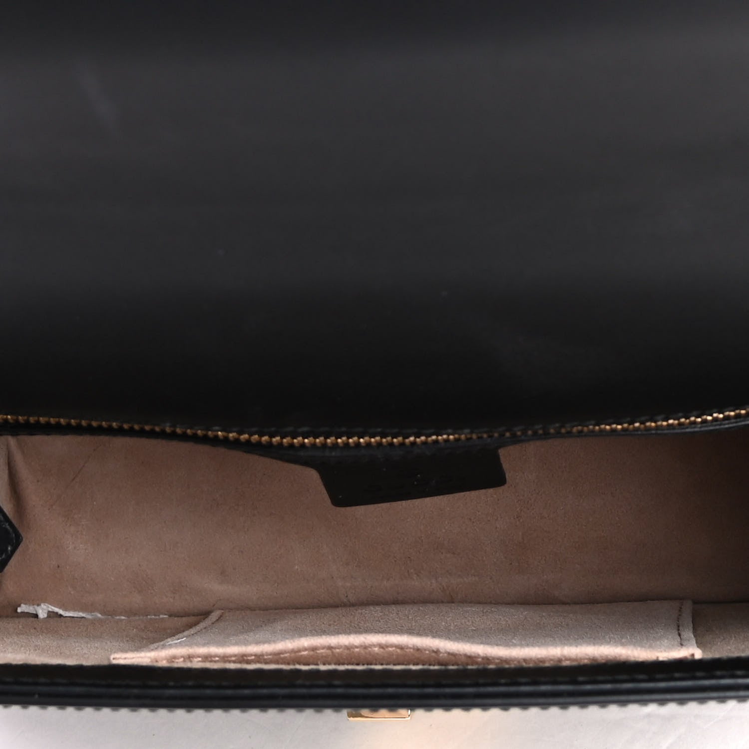 Gucci Calfskin Small Sylvie Shoulder Bag Black 4 of 4