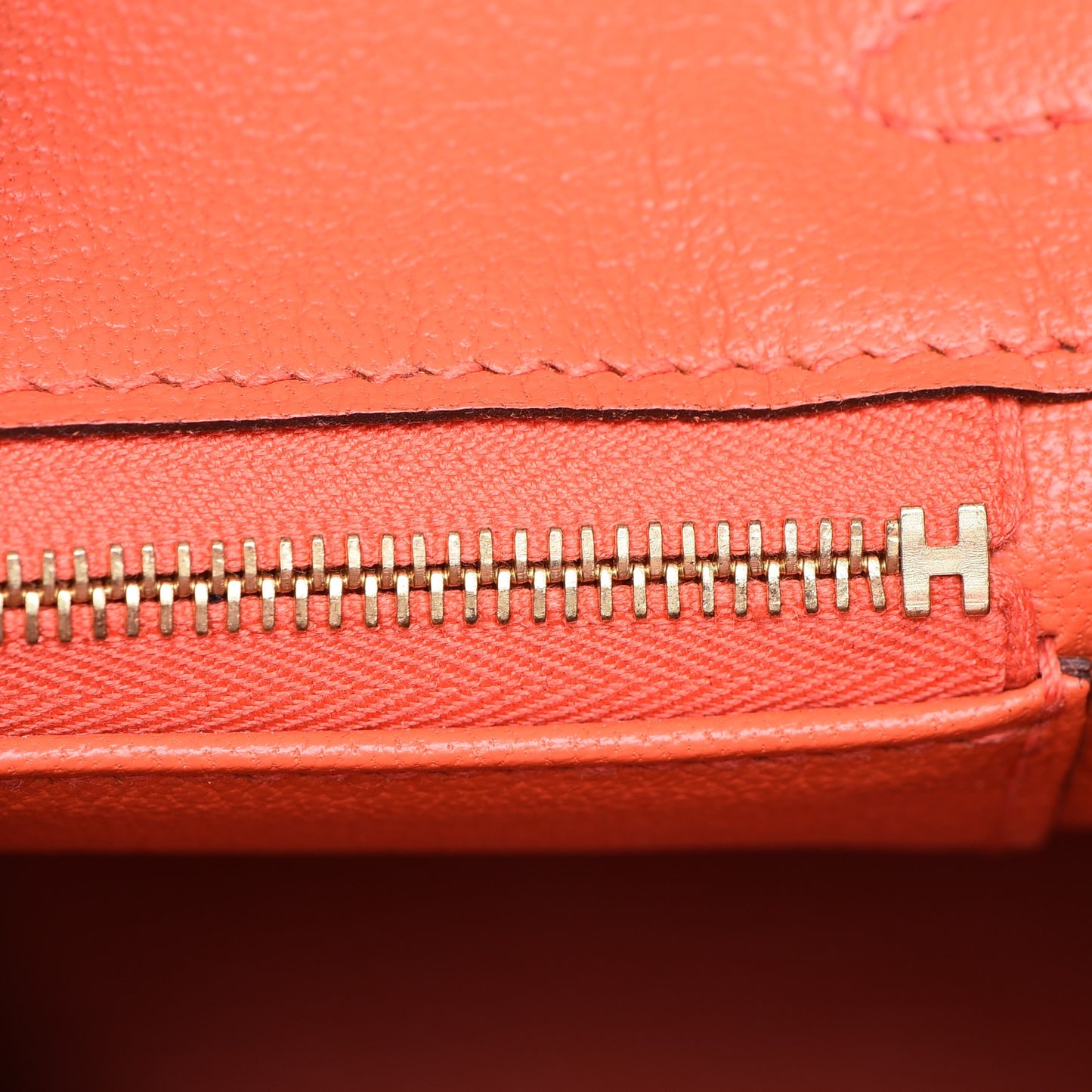 Taurillon Clemence Birkin 25 Orange Poppy