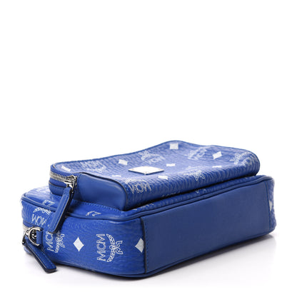 MCM Visetos Klassik Crossbody Bag Blue 4 of 11