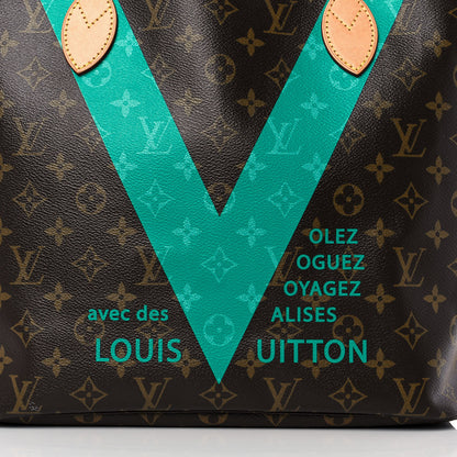 Louis Vuitton Monogram V Neverfull MM Turquoise 11 of 22