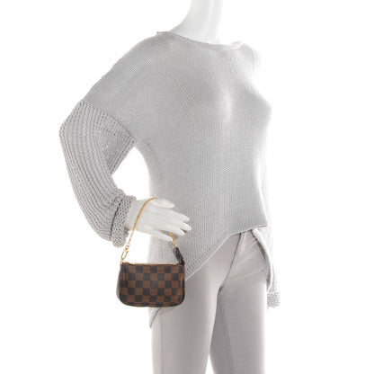 Louis Vuitton Damier Ebene Mini Pochette Accessories 2 of 7