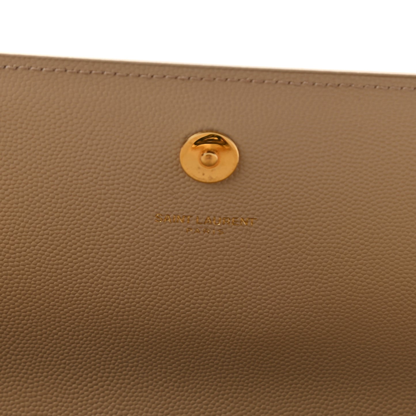 Grain De Poudre Classic Monogram Cassandre Clutch Nude