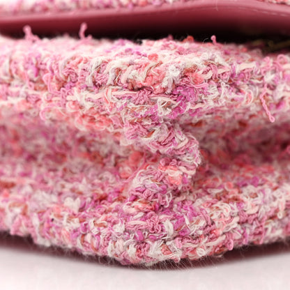 Chanel Tweed Quilted Wallet On Chain WOC Pink 11 of 11