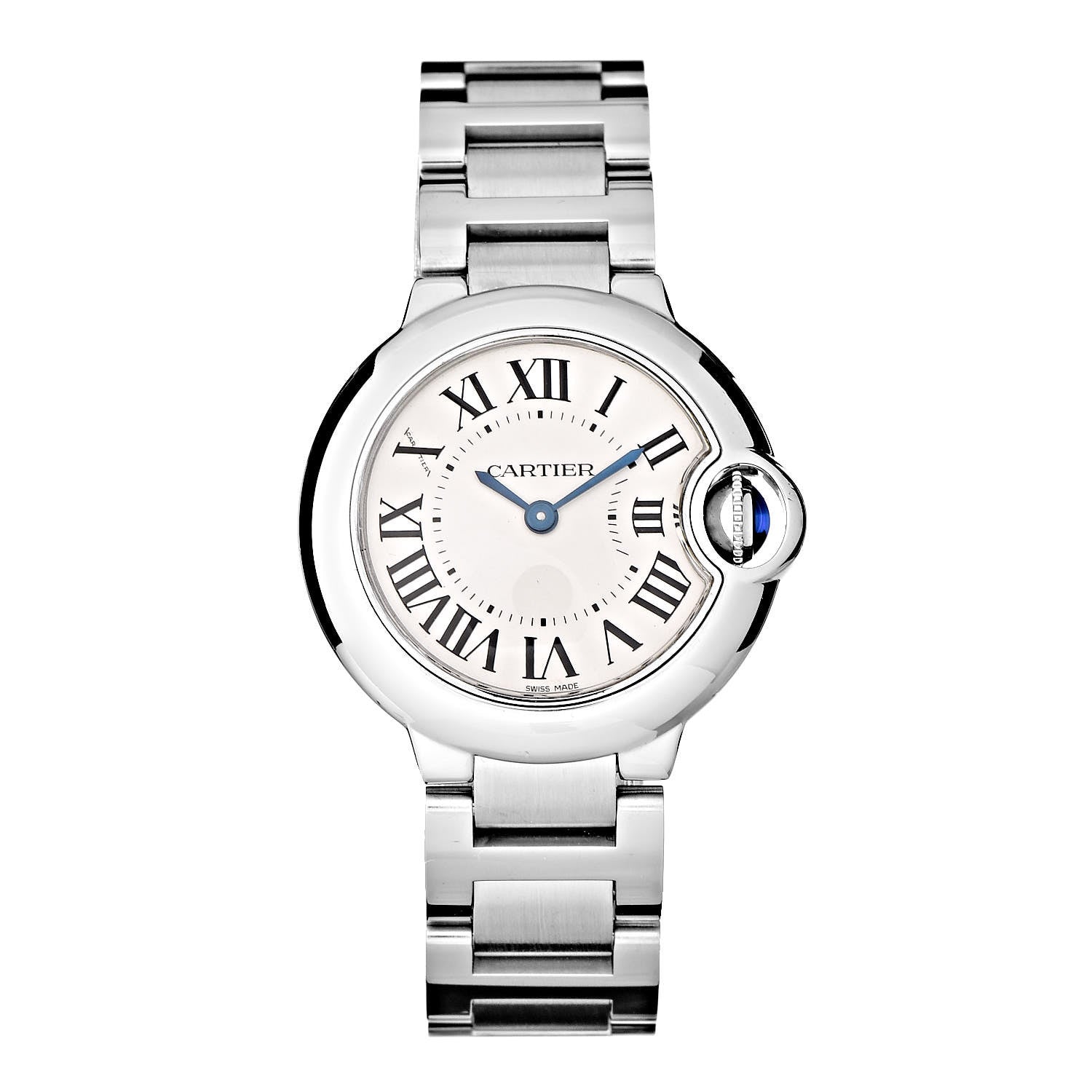 Cartier Stainless Steel 28mm Ballon Bleu De Quartz Watch 1 of 9