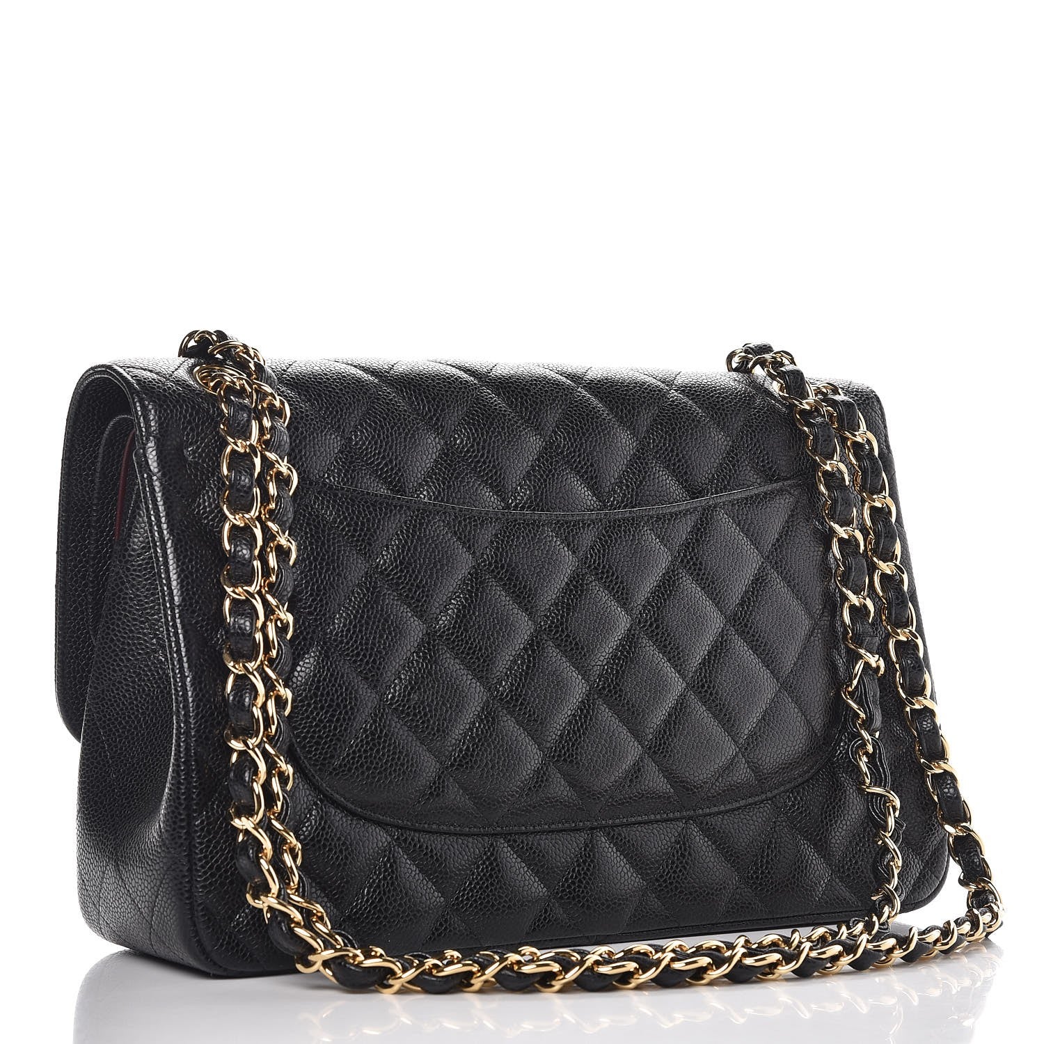 Chanel Caviar Quilted Jumbo Double Flap Black 4 of 9