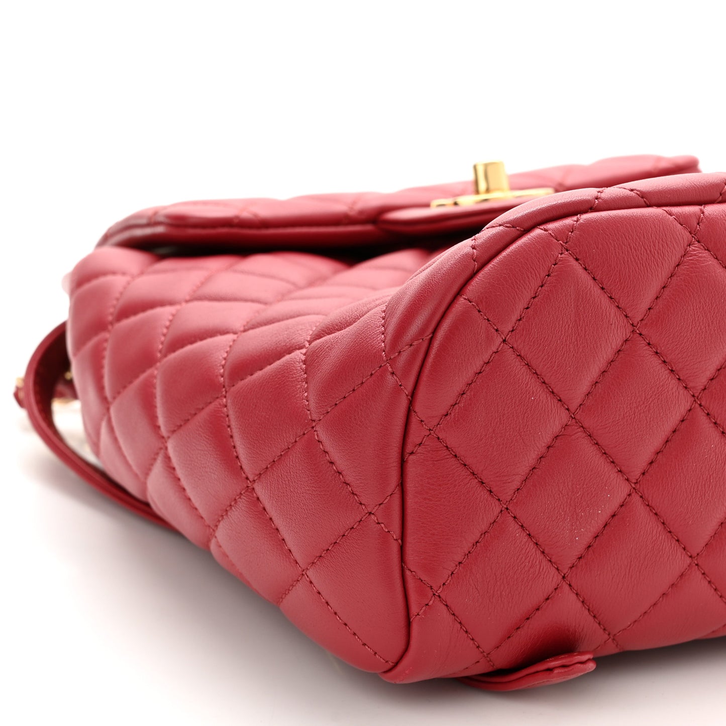 Calfskin Quilted Mini Urban Spirit Backpack Red