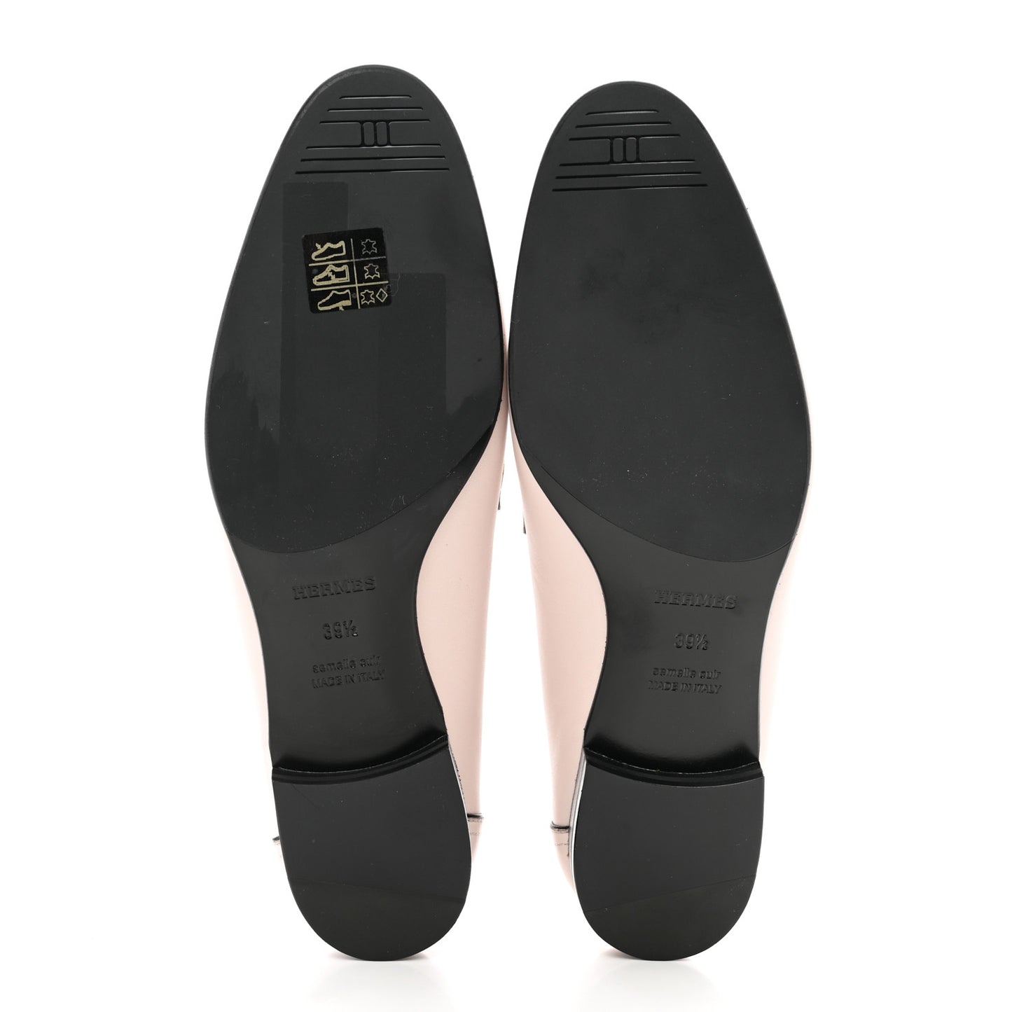 Calfskin Womens Paris Loafers 39.5 Rose Petale