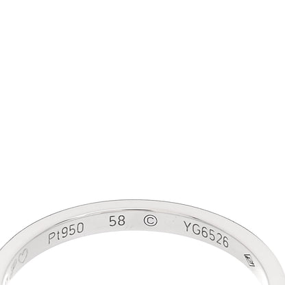 Cartier Platinum 2mm Ballerine Curved Wedding Band Ring 58 8.5 5 of 5