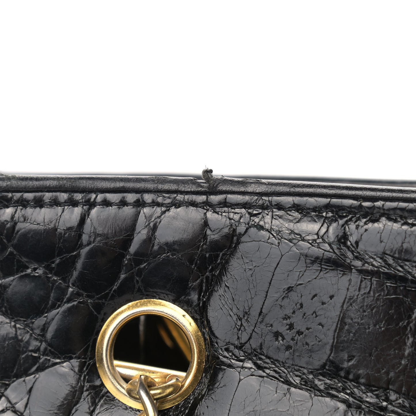 Alligator Tote Black