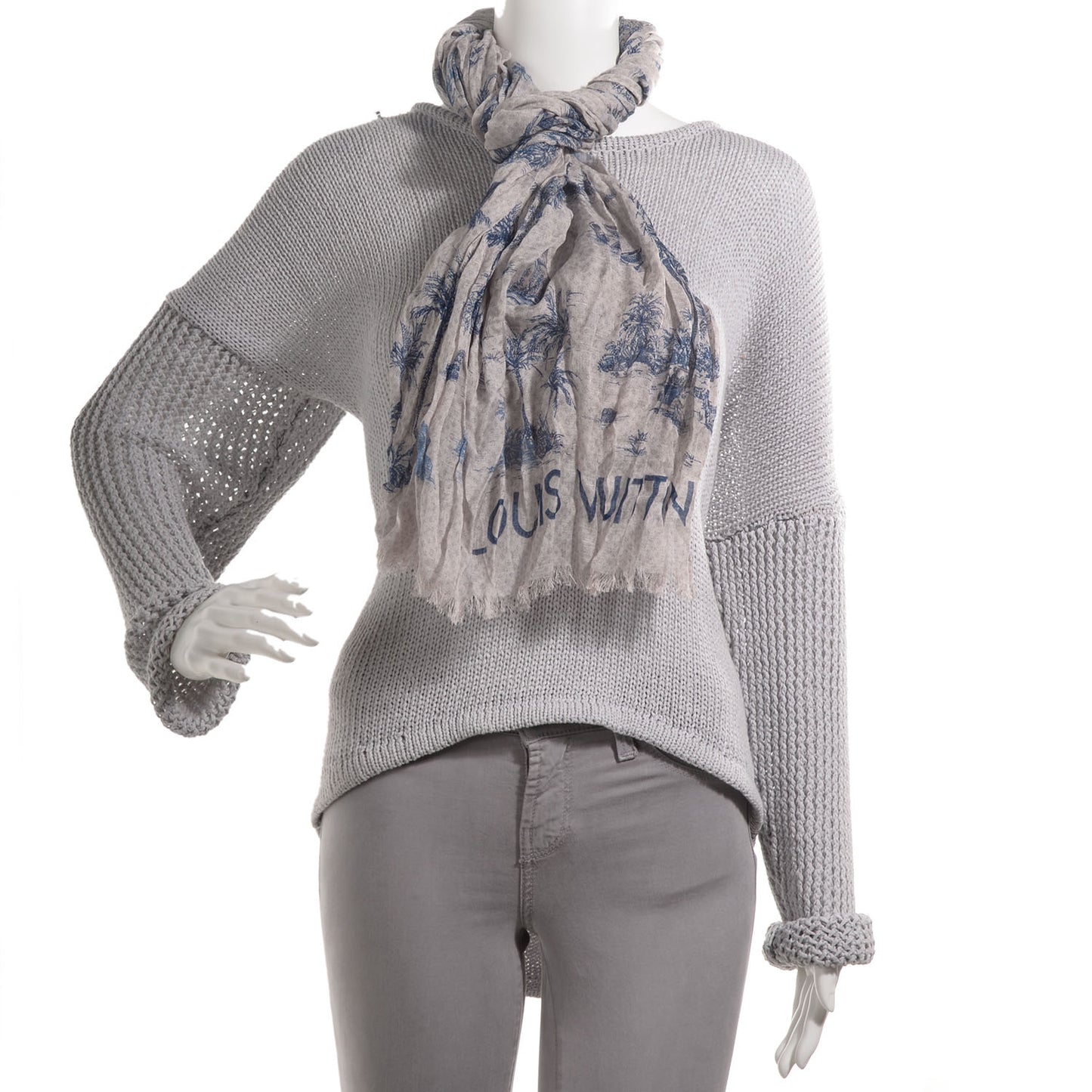Cotton Linen Toile Etole De Louis Pareo Blue