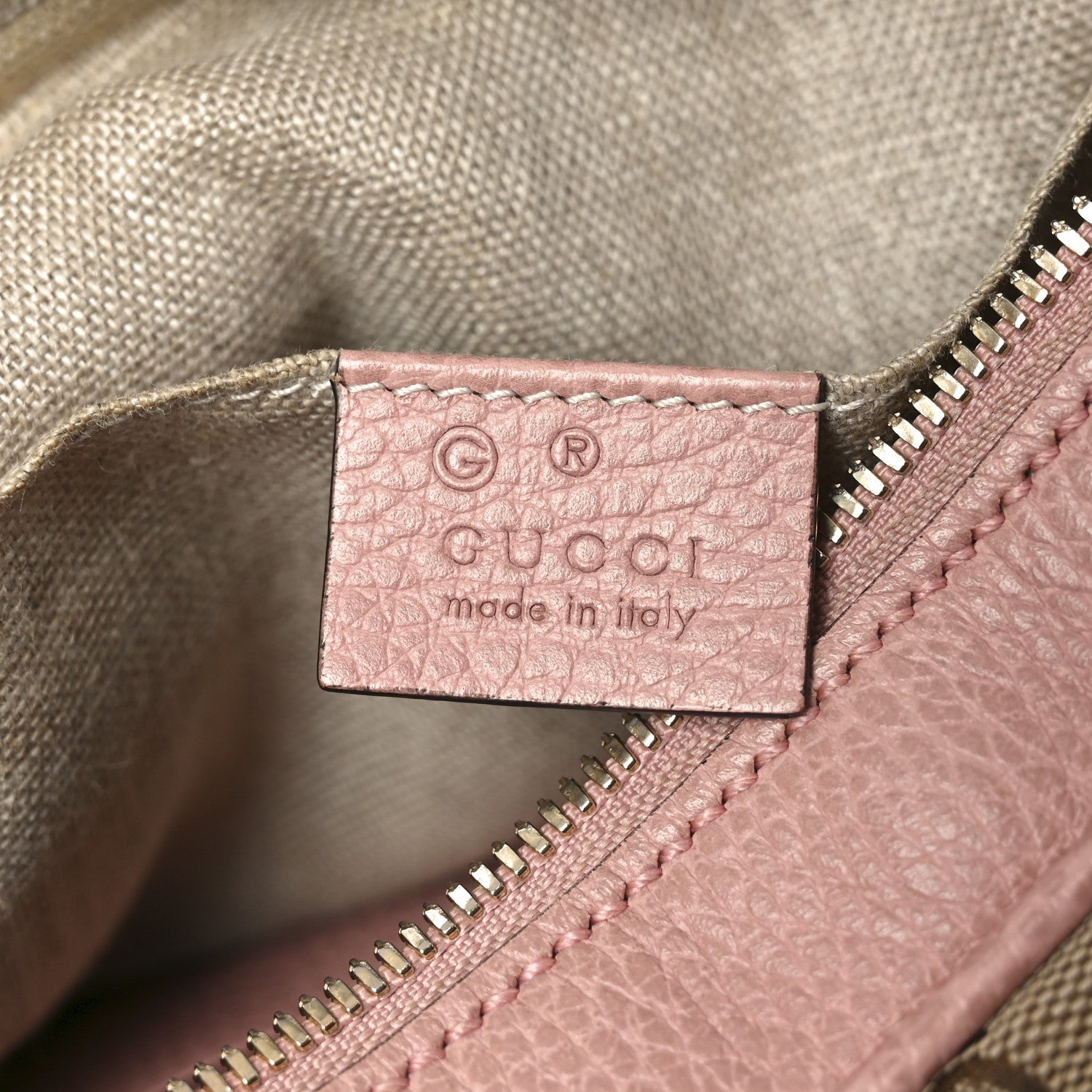 Gucci Monogram Mini Bree Messenger Bag Beige Soft Pink 6 of 10