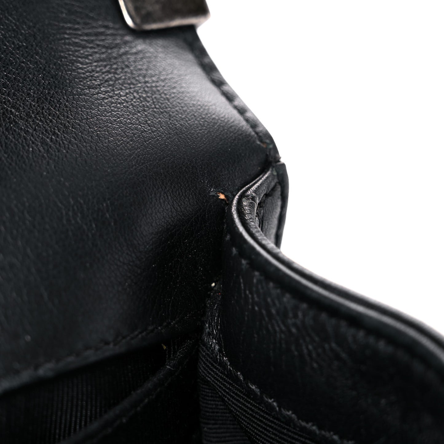 Calfskin Quilted Medium Boy Flap Black