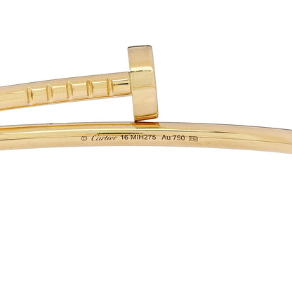 Cartier 18K Yellow Gold Small Juste Un Clou Bracelet 16 4 of 4