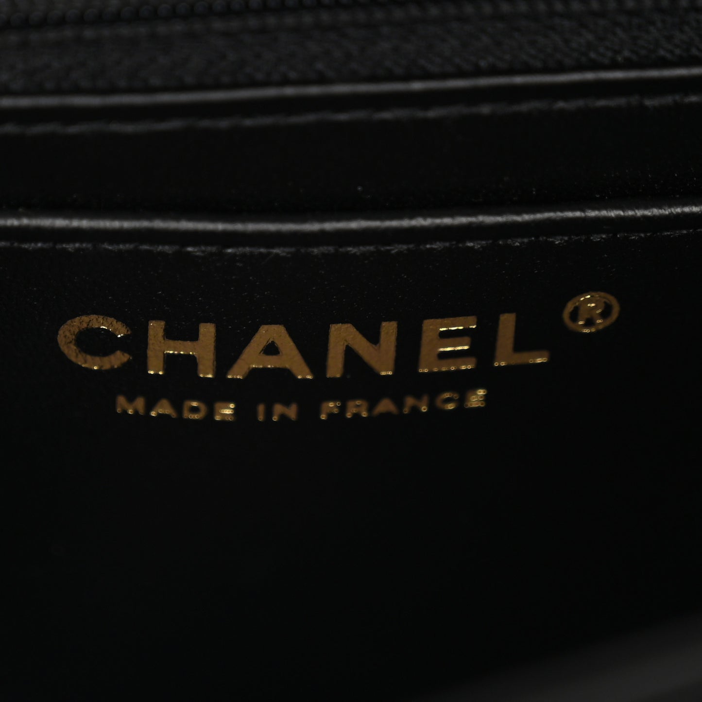 Shiny Caviar Quilted Mini Top Handle Flap Black