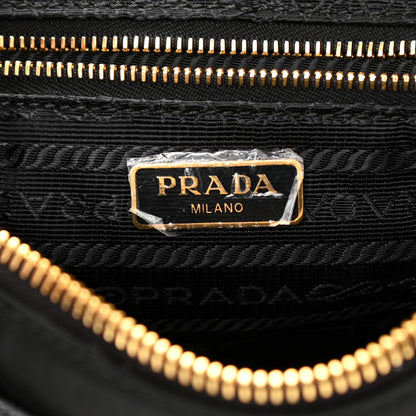 Prada Tessuto Nylon Saffiano Crossbody Bag Black 6 of 8