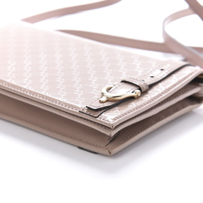 Gucci Patent Microguccissima Mini Nice Wallet Dark Cipria 7 of 9