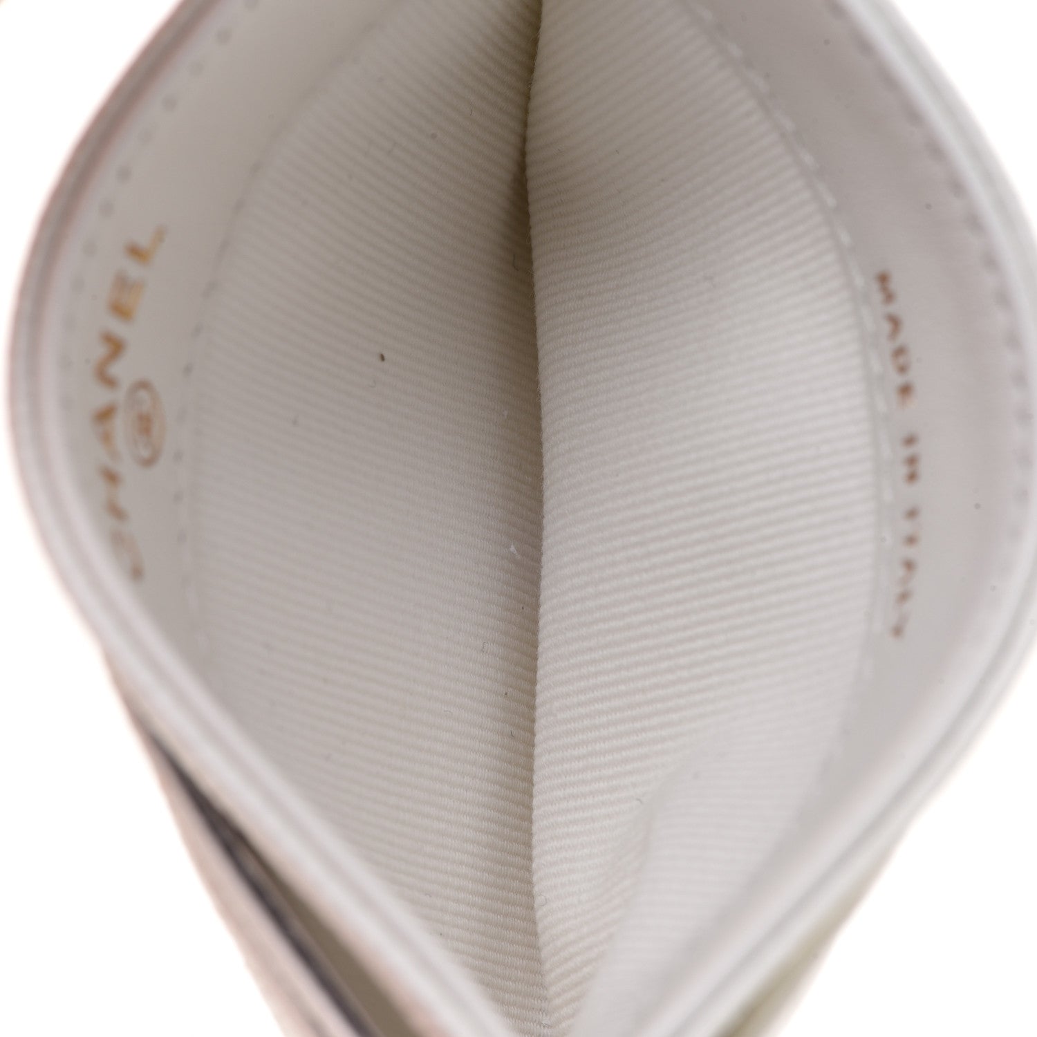 Chanel Caviar Quilted Card Holder White 5 of 9