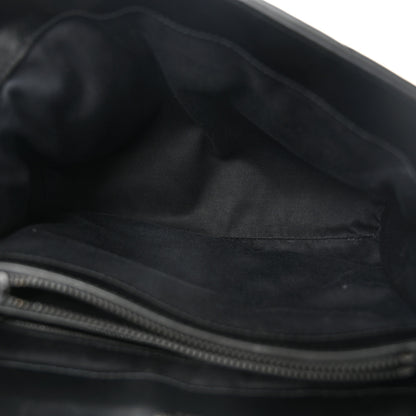 Saint Laurent Calfskin Y Quilted Monogram Monochrome Medium Loulou Chain Satchel Black 5 of 10