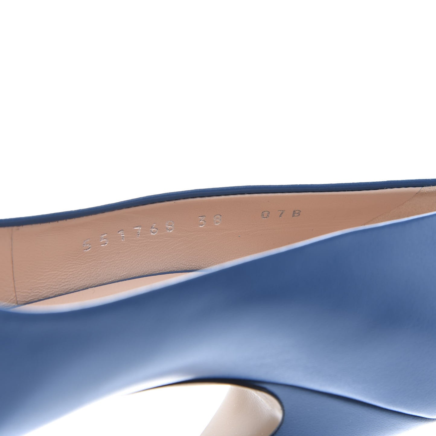 Nappa Bow High Heel Pumps 38 Riviera Blue