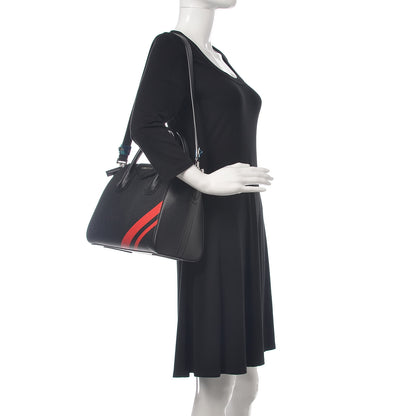 Givenchy Sugar Goatskin Striped Small Antigona Black Red 2 of 11
