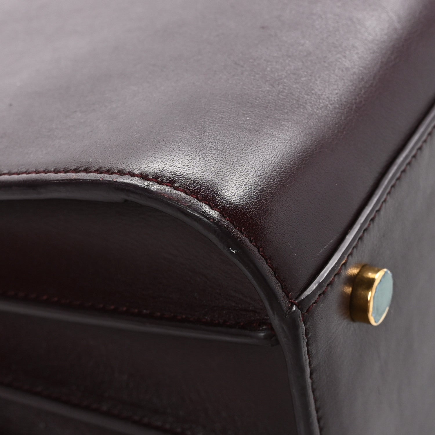 Saint Laurent Grained Calfskin Small Classic Sac De Jour Bordeaux 11 of 16