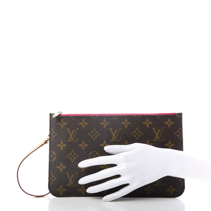 Louis Vuitton Monogram Neverfull MM GM Pochette Pivoine 2 of 6