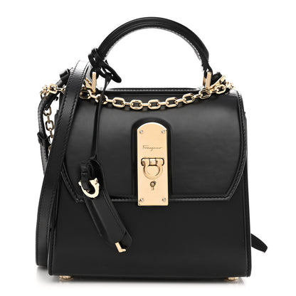 Salvatore Ferragamo Smooth Calfskin Small Boxyz Black 1 of 11